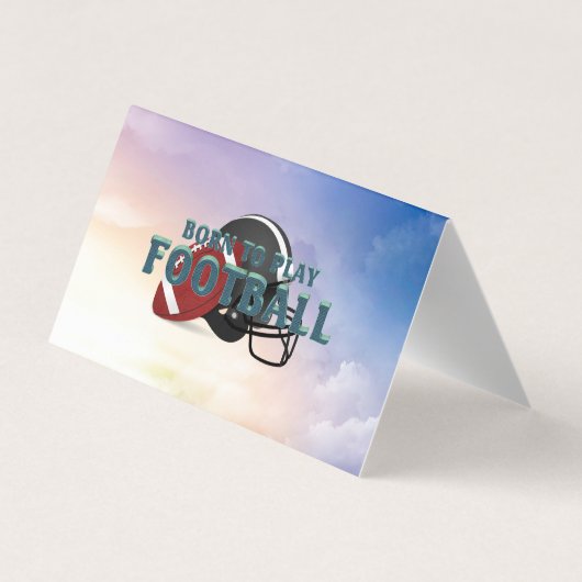 Carte De Visite TOP Born to Play Football (Dos)