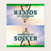 Carte De Visite TOP Born to Play Soccer (Extérieur déplié)