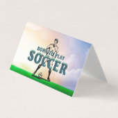 Carte De Visite TOP Born to Play Soccer (Devant)