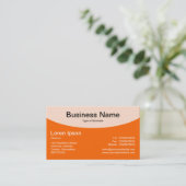 Carte De Visite Top courbe v2 - orange (Debout devant)