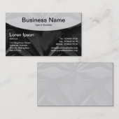 Carte De Visite Top courbe v3 - Noir (Devant / Derrière)