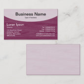 Carte De Visite Top courbe v3b - Crimson (Devant / Derrière)