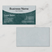 Carte De Visite Top courbé v3c - Vert mousse foncée (Devant / Derrière)