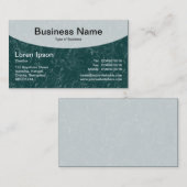 Carte De Visite Top courbé v3d - Vert mousse foncée (Devant / Derrière)