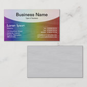 Carte De Visite Top courbé v4b - Noir (Devant / Derrière)