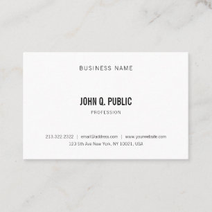 Carte De Visite Top professionnel minimaliste élégant et tendance