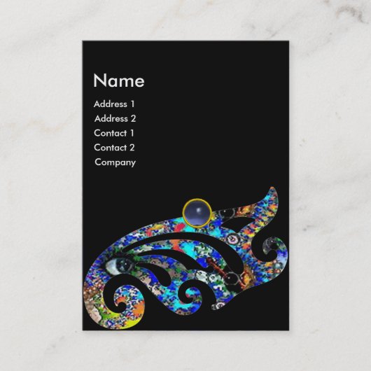 Carte De Visite TOPAZ EPHÉMÉRAL Beauté, Salon, Spa, Artiste maquil (Devant)