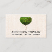 Carte De Visite Topiaire | Paysage | Arbre (Devant)