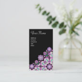 CARTE DE VISITE TOPKAPI, FLEURS DE DOMMAQUES FLEURIS ROSE NOIR (Debout devant)