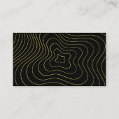 Carte de visite topographique minimaliste moderne (Dos)
