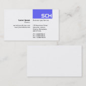 Carte De Visite TopTag - Bleu électrique (Devant / Derrière)