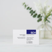 Carte De Visite TopTag - Marine profonde (Debout devant)