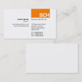 Carte De Visite TopTag - orange (Devant / Derrière)