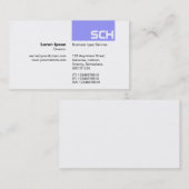 Carte De Visite TopTag - Pastel Blue (Devant / Derrière)