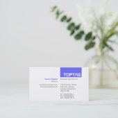 Carte De Visite TopTag v2 - Bleu électrique (Debout devant)