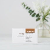 Carte De Visite TopTag v2 - Brown (Debout devant)