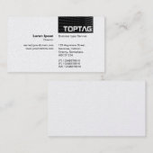 Carte De Visite TopTag v2 - Coin ton - gris (Devant / Derrière)