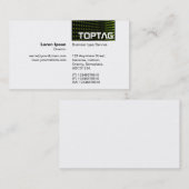 Carte De Visite TopTag v2 - Coin ton - Vert (Devant / Derrière)