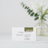 Carte De Visite TopTag v2 - Drab olive (Debout devant)
