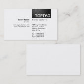 Carte De Visite TopTag v2 - Pool électrique 01 (Devant / Derrière)