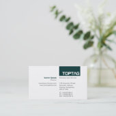 Carte De Visite TopTag v2 - Vert foncé (Debout devant)