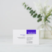 Carte De Visite TopTag v3 - Bleu profond (Debout devant)