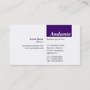 Carte De Visite TopTag v3 - Deep Purple