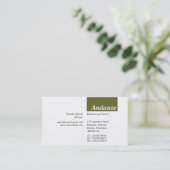 Carte De Visite TopTag v3 - Drab d'olive (Debout devant)