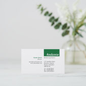 Carte De Visite TopTag v3 - Forest Green (Debout devant)