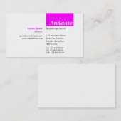 Carte De Visite TopTag v3 - Magenta (Devant / Derrière)