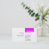 Carte De Visite TopTag v3 - Magenta (Debout devant)