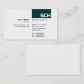 Carte De Visite TopTag - Vert foncé (Devant / Derrière)