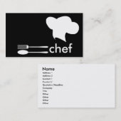 Carte De Visite Toque (Devant / Derrière)