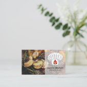 Carte De Visite Toque | Champignons de Steak (Debout devant)