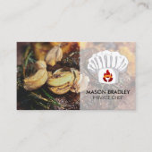 Carte De Visite Toque | Champignons de Steak (Devant)