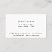 Carte De Visite Toque | Couteau | Culinaire (Dos)