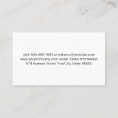 Carte De Visite Toque | Outils de Cuisine | Bois (Dos)