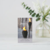 Carte De Visite Torches de brûlure d'incendie d'une petite étincel (Debout devant)