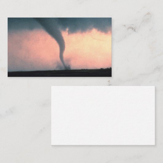 Carte De Visite Tornade (Devant / Derrière)