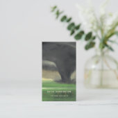 Carte De Visite Tornado personnalisé QR Code scanner Météo Chaser (Debout devant)