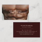 Carte De Visite Torso, Entraîneur personnel, Instructeur de gym (Devant / Derrière)