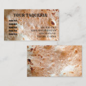 Carte De Visite Tortilla de Taqueria (Devant / Derrière)