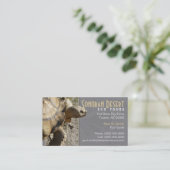 Carte de visite Tortue (Debout devant)