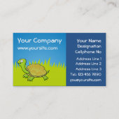 Carte De Visite Tortue caricaturale (Devant)