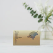 Carte De Visite Tortue commune - Chelydra serpentina (Debout devant)