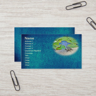 Carte De Visite Tortue commune - Chelydra serpentina