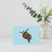 Carte De Visite Tortue de mer Plage Océanique (Debout devant)