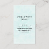 Carte De Visite Tortue de mer rose Whimsical & mignon (Dos)