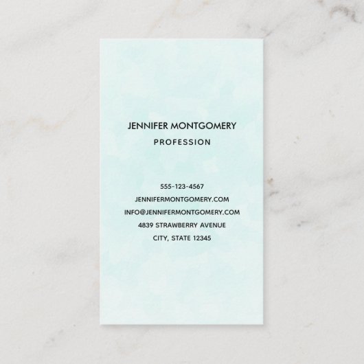 Carte De Visite Tortue de mer rose Whimsical & mignon (Dos)