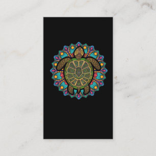 Carte De Visite Tortue de mer tribale hawaïenne